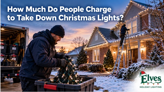 How Much Do People Charge to Take Down Christmas Lights?