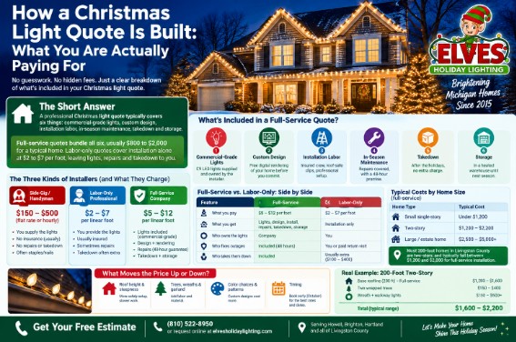 How a Christmas Light Quote Is Built: What You Are Actually Paying For