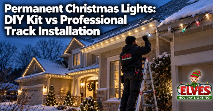 Permanent Christmas Lights: DIY Kit vs Professional Track Installation