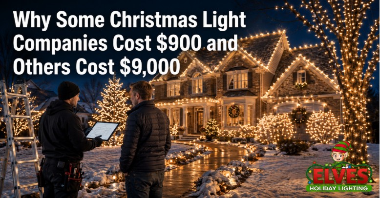 Why Some Christmas Light Companies Cost $900 and Others Cost $9,000