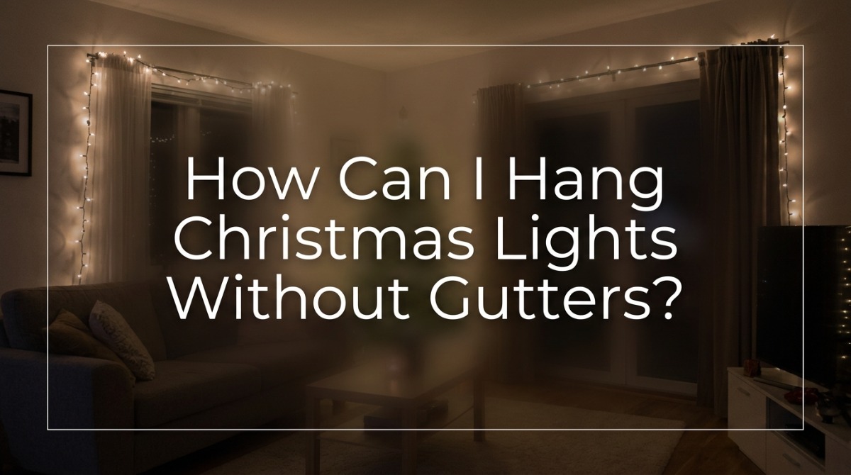 Hang Christmas lights without gutters using fascia clips